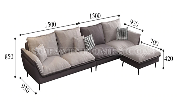 kích thước sofa vải phòng khách giá rẻ uy tín tại hà nội