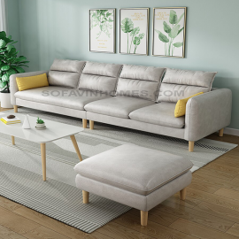 Ghế Sofa Khung Gỗ Sồi Tự Nhiên Cho Phòng Khách Hiện Đại Và Sang Trọng