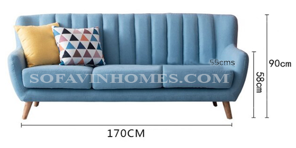 Sofa văng bọc vải chung cư đẹp giá rẻ uy tín