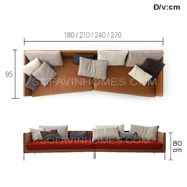 Sofa văng bọc vải phòng khách nhập khẩu giá rẻ uy tín tại Hà Nội