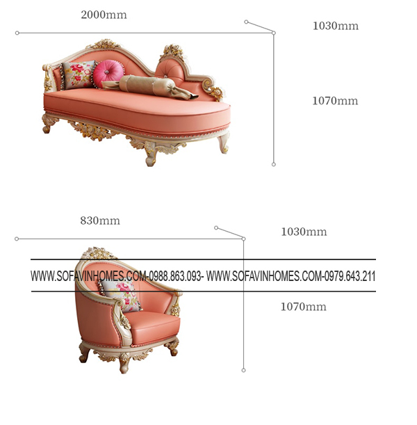 Sofa tân cổ điển phòng khách giá rẻ uy tín