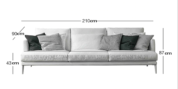 Sofa văng bọc vải phòng khách giá rẻ uy tín tại Hà Nội