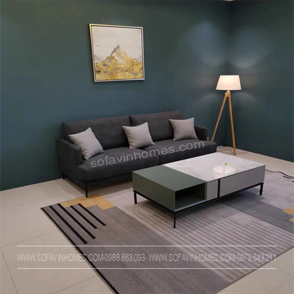 Sofa văng bọc vải phòng khách hiện đại giá rẻ tại Hà Nội