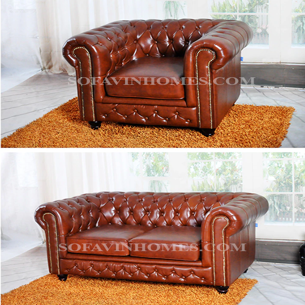 Sofa văng da phòng khách hiện đại giá rẻ tại Hà Nội