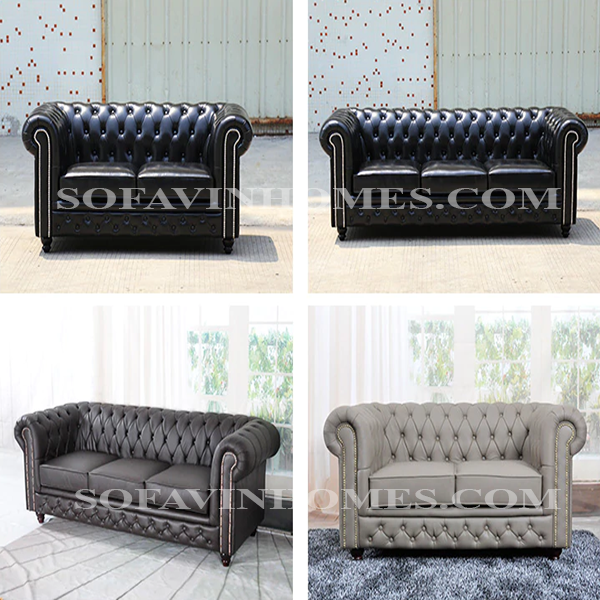 Sofa văng da phòng khách hiện đại giá rẻ uy tín