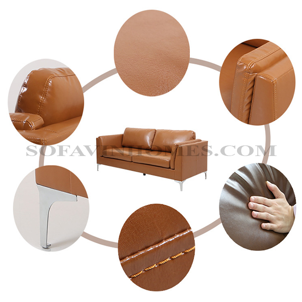 Sofa văng da phòng khách nhập khẩu giá rẻ uy tín